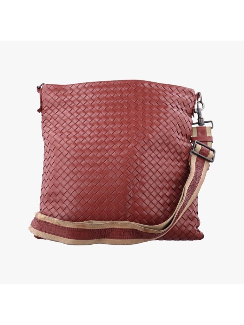 Bottega Veneta Intrecciato Red Lambskin